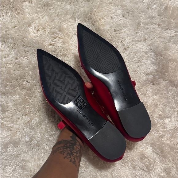 Karl Lagerfeld Veyda Pointed Toe Red Mary Jane - Picture 5 of 11